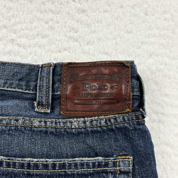 Polo Ralph Lauren Jeans Men's 34x30* Blue Straight Vintage Button Fly Denim - Picture 13 of 13